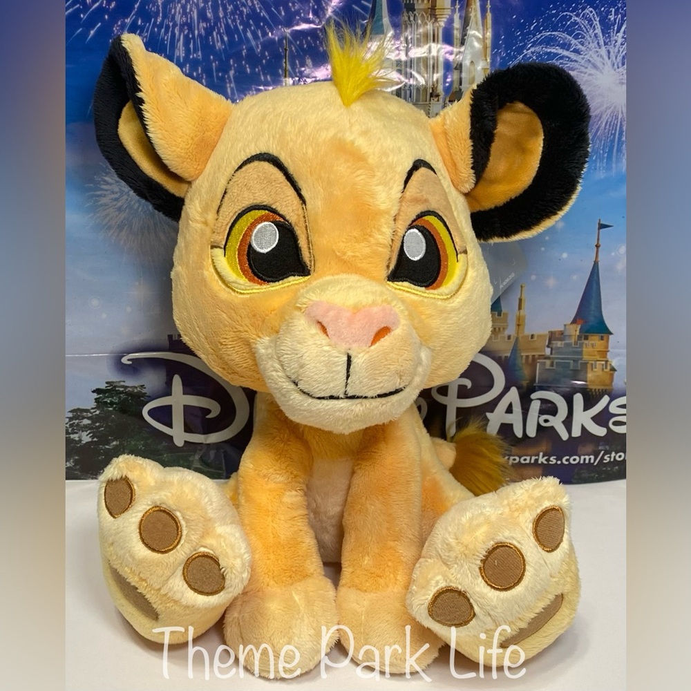 Disney Parks Lion King Simba Big Feet 10” Plush Toy NEW